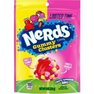 Ferrara Nerds Gummy Clusters Cherry Lemonade Resealable Peg Bag 6x8oz (SALE Best Before May 20 2026)