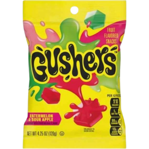 Gushers Watermelon & Sour Apple Peg Bag 8x4.25oz
