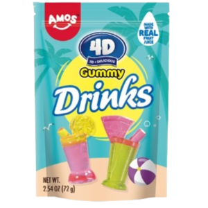 Amos 4D Gummy Drinks 12x3oz