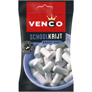 Venco Red Band Licorice Schoolkrijt School Chalk Peg Bag 12x120g