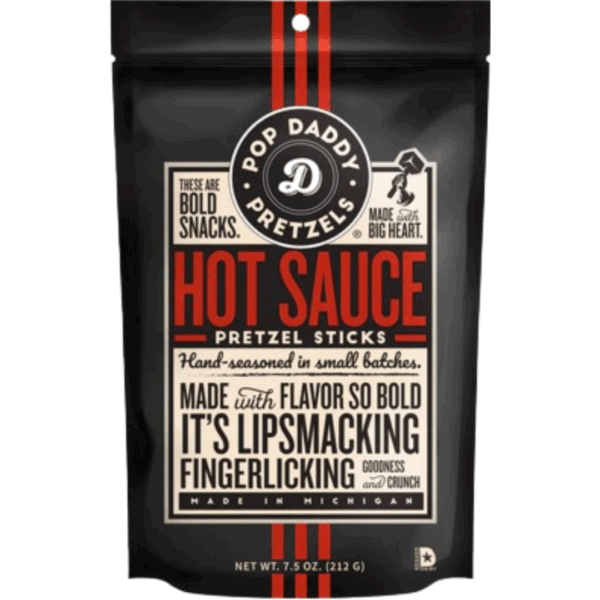 Pop Daddy Hot Sauce Pretzels 12x7.5oz