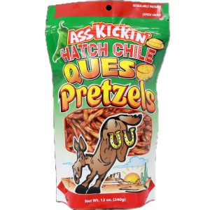Ass Kickin' Pretzels Hatch Chili Queso Peg Bag 12oz