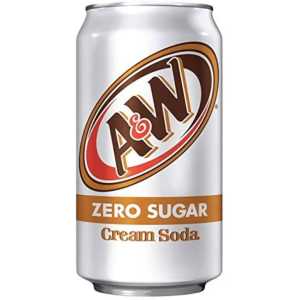 A&W Zero Sugar Cream Soda 12x355ml (Best Before June 18 2026)