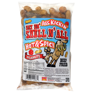 Ass Kickin' Peanuts Deep Fried Eat Em' Shell N' All Hot and Spicy 7oz