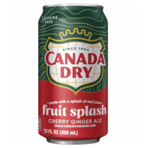 Canada Dry Fruit Splash Cherry Ginger Ale 12x355ml