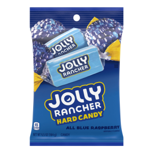 Jolly Rancher Hard Candy All Blue Raspberry Peg Bag 12x6.5oz