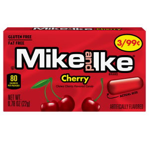 Just Born Mike and Ike Cherry Price Marked 24x0.78oz
