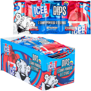 Koko's Icee Dips Candy Powder With Stick Three Pack 18x1.41oz