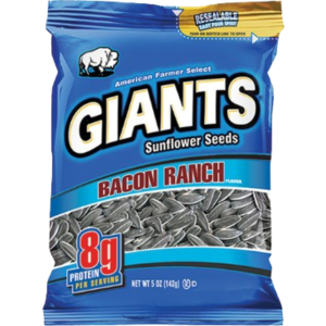 Giants Sunflower Seeds Bacon Ranch 12x142g (Best Before April 16 2026)