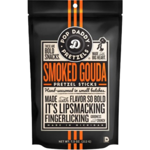 Pop Daddy Smoked Gouda Pretzels 12x7.5oz