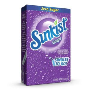 Sunkist Singles To Go Grape Zero Sugar 12x6