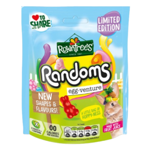 Rowntrees Randoms Egg Venture Spring Pouch British 9x130g