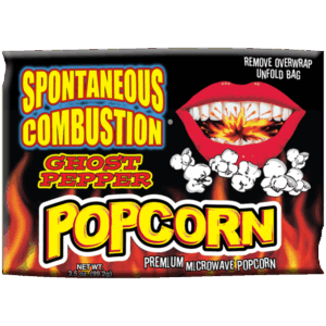 Ass Kickin' Microwave Popcorn Spontaneous Combustion Ghost Pepper 12