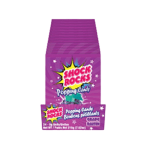 Exclusive Brands Shock Rocks Grape Popping Candy 24