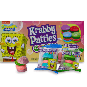 SpongeBob SquarePants Gummy Krabby Patties Colours Candy TB 12x2.54oz