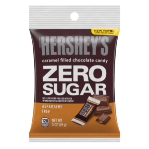 Hershey Caramel Filled Chocolate Zero Sugar 12x3oz