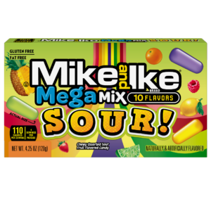 Just Born Mike and Ike Mega Mix Sour TB 12x4.25oz