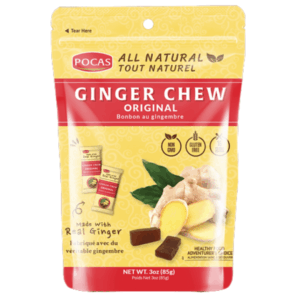 Pocas Ginger Chew Original 24x3oz (Best Before February 2028)