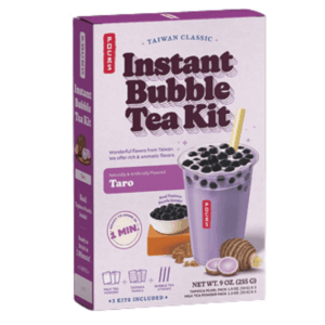 Pocas Instant Bubble Tea Kit Taro Three Pack 12x8.9oz
