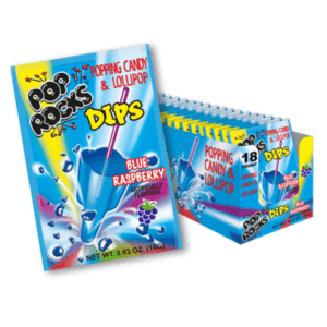 Pop Rocks Dips Blue Raspberry 18x0.63oz