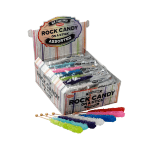 Rock Candy On A Stick Assorted Display 36