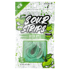Sour Strips Green Apple 12x96g