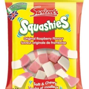 Swizzels Squashies Raspberry British Peg Bag 10x160g