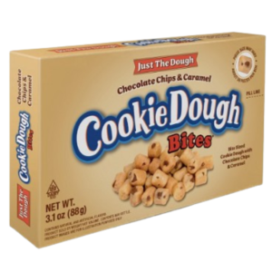 Taste Of Nature Cookie Dough Bites Just Dough Chocolate Chip & Carmel TB 12x3.1oz