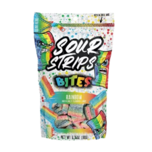 Sour Strips Bites Rainbow 10x6.35oz