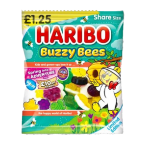 Haribo Busy Bees pm British Peg Bag 12x140g 