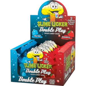 Slime Licker Double Play Blue Razz & Strawberry 12x1.4oz