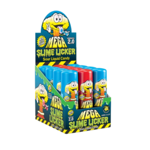 Toxic Waste Slime Licker Mega Sour Rolling Liquid Candy Version 2.0 Raspberry and Strawberry 12