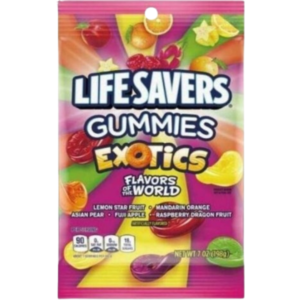 Life Savers Gummies Exotics Peg Bag 12x5.8oz