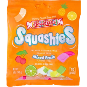 Smarties Squashies Mixed Fruit Peg Bag 12x5oz