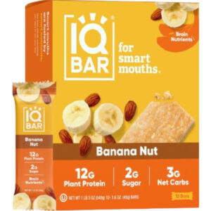 IQ Bar Banana Nut 12x1.6oz