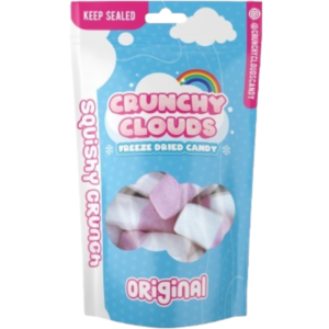 Crunchy Clouds Squishy Crunch Squashies Original British Peg Bag 10x50g (Best Before May 2026)