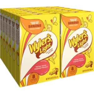 Wyler's Single To Go Light Banana Eight Pack 12