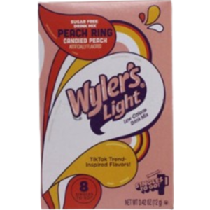 Wyler's Light Single To Go Peach Ring Eight Pack 12