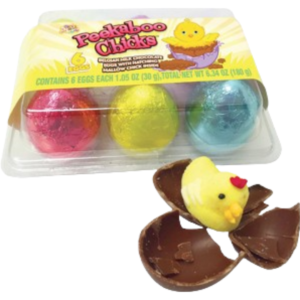Alberts Easter Peek-A-Boo Chicks Egg 6x6.34oz