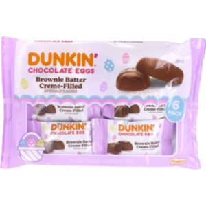Frankford Dunkin' Brownie Batter Creme Filled MC Egg Six Pack 8x6.6oz