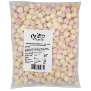 Bristows Rhubarb & Custard Chewy Bon Bons British 3Kg