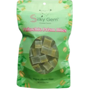 Silky Gem Crystal Pistachio Prism Bites Peg Bag 170g (Best Before June 02 2026)