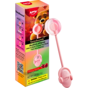 Amos Tastysounds Sweet Pop / Get This Feeling Audio Lollpop - Cherry 12