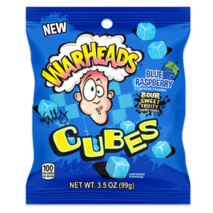 Warheads Cubes Blue Raspberry 12x3.5oz