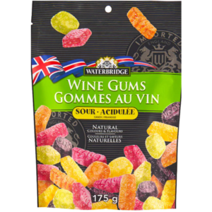 Waterbridge Wine Gums Sour British 15x175g