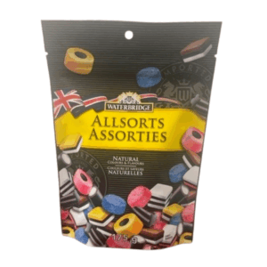 Waterbridge Licorice Allsorts British Peg Bag 15x175g