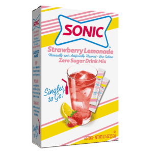 Sonic Singles To Go Strawberry Lemonade Zero Sugar 12x6