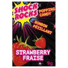 Exclusive Brands Shock Rocks Strawberry Popping Candy 24