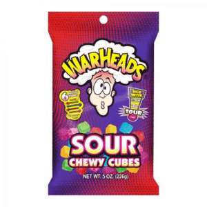 Warheads Sour Chewy Cubes 12x5oz