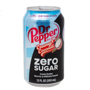 Dr. Pepper Limited Edition Creamy Coconut Zero Sugar 12x355ml (Best Before July 25 2026)